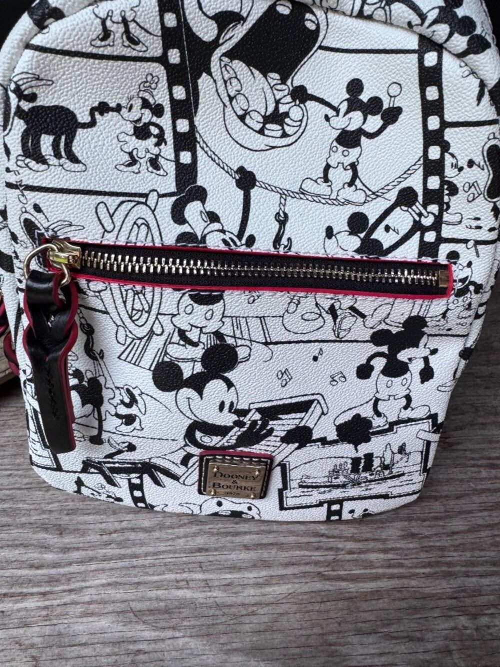 Dooney Bourke Backpack Women Mini Disney Mickey Mouse Steamboat Willie Bag - Picture 2 of 11
